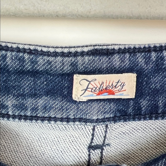 Faherty Blue Flare & Wide Leg Jeans - Picture 6 of 14